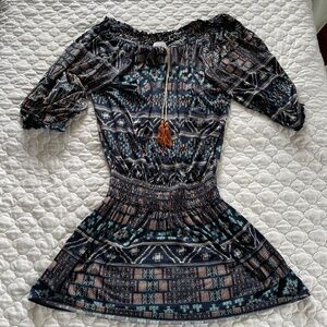 MISA Los Angeles Smocked Dress Size Small Made in USA